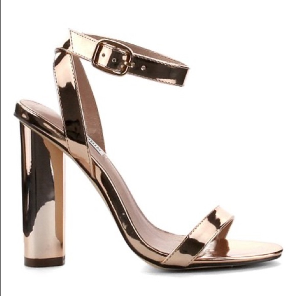 Rose Gold Strappy Heels